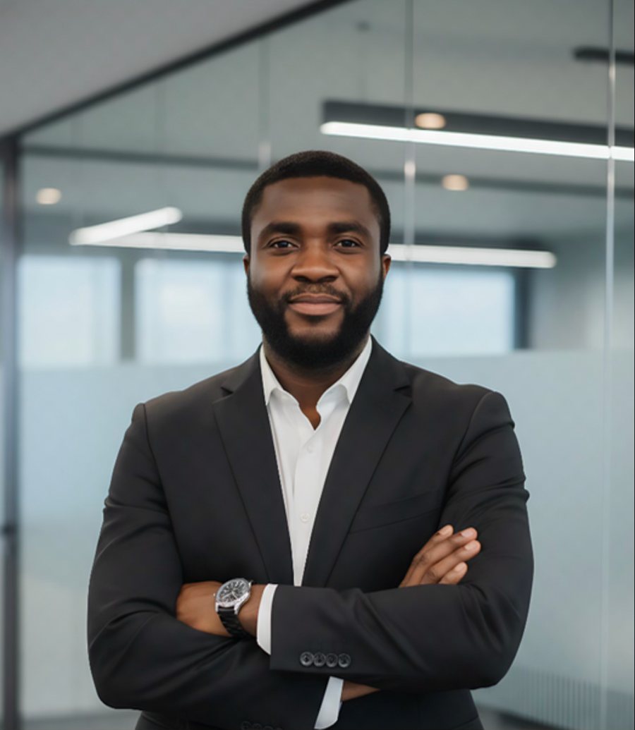 Portrait of Ayemhere Evans Aidaghese, founder of AyeMode